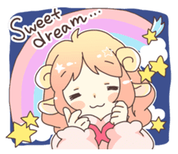Sheep ear girl Ani and Oskar. sticker #8051731
