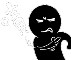 Black and White people sticker #8051815