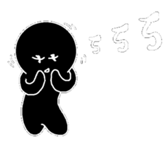 Black and White people sticker #8051829