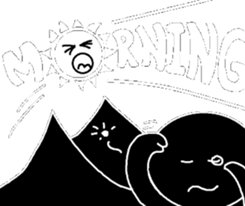 Black and White people sticker #8051833