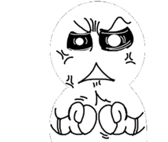 Black and White people sticker #8051836