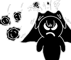 Black and White people sticker #8051837