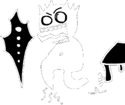 Black and White people sticker #8051839