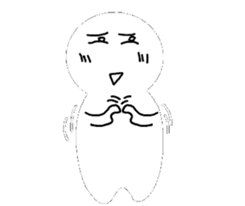 Black and White people sticker #8051842