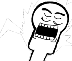 Black and White people sticker #8051845