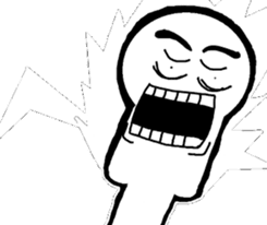 Black and White people sticker #8051845