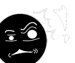 Black and White people sticker #8051846