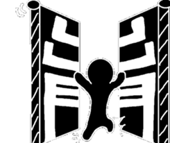 Black and White people sticker #8051850