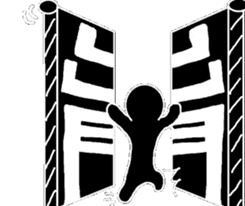 Black and White people sticker #8051850