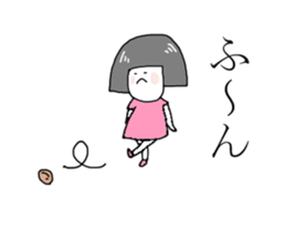 The girl Metoko sticker #8052390