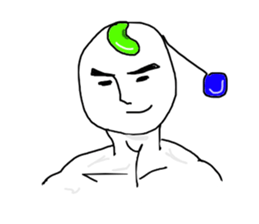 strong & gentle robot sticker #8052759