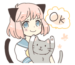 Cat ear girl Necoco part2 sticker #8053293