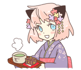 Cat ear girl Necoco part2 sticker #8053303