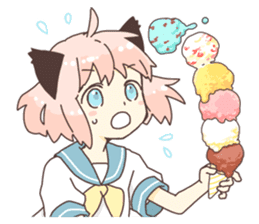 Cat ear girl Necoco part2 sticker #8053316