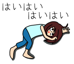 UZAI woman 5 sticker #8053332