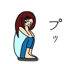 UZAI woman 5 sticker #8053333