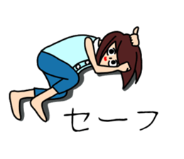 UZAI woman 5 sticker #8053352