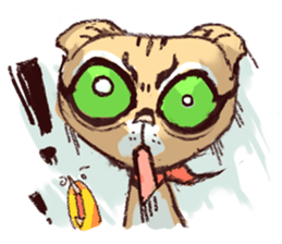 cat and bird day sticker #8053505