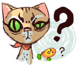 cat and bird day sticker #8053506