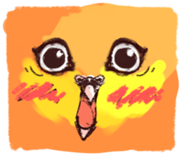 cat and bird day sticker #8053508