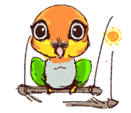 cat and bird day sticker #8053513