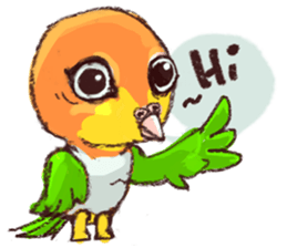 cat and bird day sticker #8053514