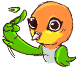 cat and bird day sticker #8053515