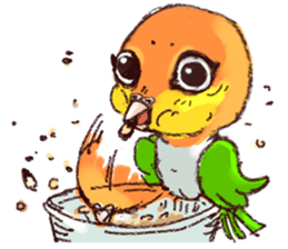 cat and bird day sticker #8053518