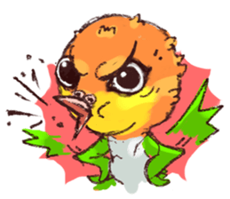 cat and bird day sticker #8053519