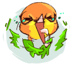 cat and bird day sticker #8053524