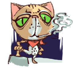 cat and bird day sticker #8053525