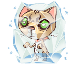 cat and bird day sticker #8053526