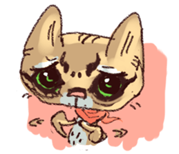 cat and bird day sticker #8053527