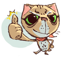 cat and bird day sticker #8053530