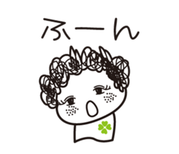 girl tight perm. sticker #8053908