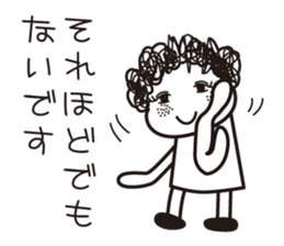 girl tight perm. sticker #8053916