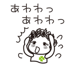 girl tight perm. sticker #8053918