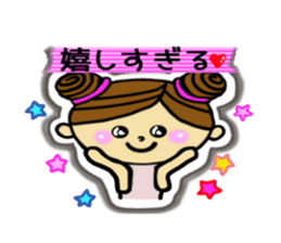 Girl of bun hairstyle sticker #8053946