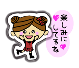 Girl of bun hairstyle sticker #8053955