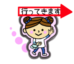 Girl of bun hairstyle sticker #8053967