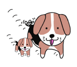 I beagle dog 3rd sticker #8054335