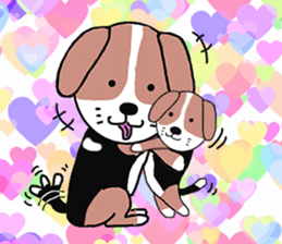 I beagle dog 3rd sticker #8054343