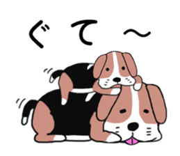 I beagle dog 3rd sticker #8054344
