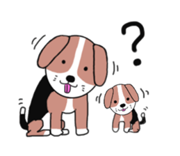 I beagle dog 3rd sticker #8054358