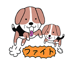 I beagle dog 3rd sticker #8054361