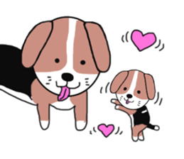 I beagle dog 3rd sticker #8054366