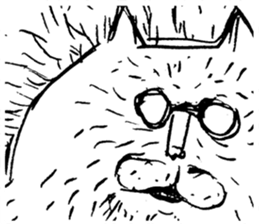 An angry cat sticker #8054968