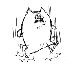 An angry cat sticker #8054969