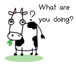 Crazy Cowy sticker #8055143