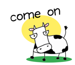 Crazy Cowy sticker #8055158